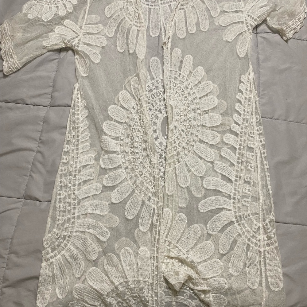 & Other Stories White Sheer Swim Coverup